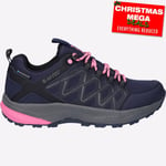 Hi-Tec Diamonde WATERPROOF Womens Outdoor Walking Trainers Navy