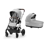 cybex GOLD Balios Silver Barnevogn S Lux Lava Grey inkludert liggedel Barneseng S Lux Lava Grey