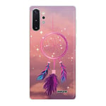 Evetane - Coque Silicone Compatible Samsung Galaxy Note 10 Plus - Protection Intégrale 360, Fine et Transparente - Coque Avant & Arrière - Haute Résistance - Attrape rêve Rose