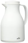 Lacor 62575 62575-Pot isotherme sans BPA avec double paroi et couche de verre à l'intérieur, blanc mat, 1'00 L, 1 litre, polypropylène