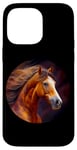 Coque pour iPhone 14 Pro Max Crinière gracieuse pour cheval de course Nature Force