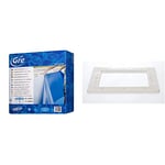 Gre FPR352 - Liner pour piscines Rondes, Diamètre 350 cm, Hauteur 120 cm, Couleur Bleue & Conseil AR502- Joint Double pour Skimmer, Blanc