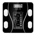 Bluetooth Smart Body Fat Scale USB Langaton digitaalinen elektroninen BMI-mittausmonitoiminen LCD-näyttö