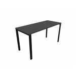 Bureau droit individuel Online F Noir OP-LITE II : bureau D140x80/cpl noir /cpi noir/ep. du plateau 25 mm