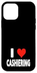 Coque pour iPhone 12 mini I Love Cashiering – Cœur – Magasin d'emplois au détail Caisse enregistreuse