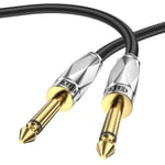 Câble de guitare Câble d'instrument Jack 6,35 Guitar Cable pour guitare électrique, guitare basse, clavier, mandoline électrique, Pro Audio.[G246]