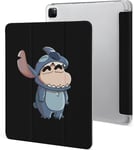 Étui Pour Ipad Pro 2021 Crayon Shin-Chan Stitch 12,9 Pouces, Type Ordinateur Portable, Support À Trois Volets Avec Porte-Stylos, Réveil/Veille Automatique