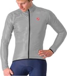 Castelli Squall Shell Mens Cycling Jacket Grey Waterproof Reflective MTB Bike