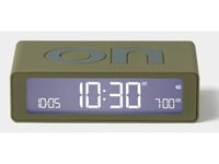 Lexon Flip Mini Double Sided Alarm Clock Khaki Lr158k9