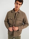 ONLY & SONS Only &amp; Sons Quilted Utility Pocket Jacket, Khaki, Size S, Men