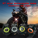 U7 Scooter éLectrique led Projecteur Highlight Clignotant Angel Eyes led LumièRe pour Scooter ÉLectrique Remodel d