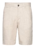 Mango Slim-Fit 100% Linen Bermuda Shorts Beige