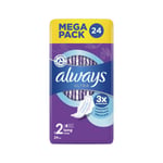 Always Ultra Pads Long With Wings Size 2 Sanitary Pads (Pack of 24) C006926