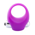 Power Lifter Purple Silicone Vibrating Cock Ring