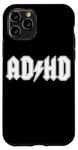 Coque pour iPhone 11 Pro TDAH drôle Rocker Band inspiré du rock and roll TDAH
