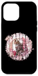 Coque pour iPhone 12 Pro Max Fleur de cerisier Chat Guerrier Fleur de samouraï