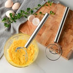 Kitchen Tool Smooth Eggs Coil Mixer Danish Dough Whisk Mixing Rod Blender