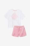 Juicy Couture - Set Diamond SS Tee And Velour Short Set - Rosa