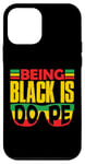 Coque pour iPhone 12 mini Mois de l'histoire de I Am Black : mélanine, hommes, femmes, enfants, garçons et filles