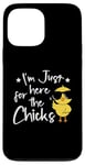 Coque pour iPhone 13 Pro Max I'm Just Here for the Chicks - Adorable poussin de Pâques