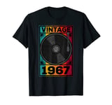 Retro Music Album Lover Vinyl Record Vintage 1967 Birthday T-Shirt