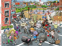 Chaos at Zombieland 1000 Piece Jigsaw Puzzle - Chaos no. 22