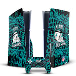 OFFICIAL NFL MIAMI DOLPHINS VINYL SKIN FOR SONY PS5 SLIM DISC EDITION BUNDLE