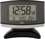 Acura Smartlite Radio Controlled Alarm Clock, Black