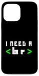 Coque pour iPhone 13 Pro Max Citation humoristique pour programmateur informatique, « I Need A Break Code »