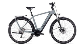 Velo de ville electrique cube kathmandu hybrid one 750 shimano deore 10v 750 wh 700 mm gris vert swamp 2024