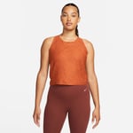 Nike Yoga XLarge Women's Dri-Fit Crop Tank Top Dark Russet DV9189-246- New