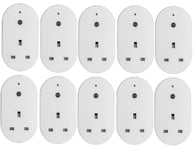 10 X PLUG IN LIGHT TIMER SWITCH ENERGY SAVING SECURITY DUSK TO DAWN SENSOR NEW 