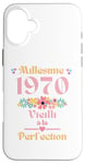 Coque pour iPhone 16 Plus 55 ans femme 1970 idée cadeau anniversaire drôle humour mama