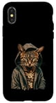 Coque pour iPhone X/XS Orange Chat du Bengale Voyou Chat Gangster Chat Gangster Life