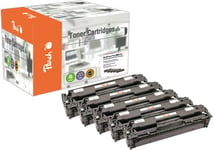 Peach-lasertoner som passar till HP Color LaserJet CP1515 lasertoner, 2 st svart