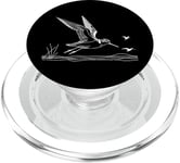 Line Art Oiseau et ornithologue Wilson'S Phalarope PopSockets PopGrip pour MagSafe