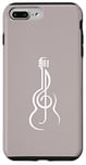 Coque pour iPhone 7 Plus/8 Plus Guitare musique clef de sol pour guitaristes ou musiciens