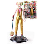 The Noble Collection DC Comics Bendyfigs Harley Quinn - 7.5in (19cm) Noble Toys Bendable Posable Collectible Doll Figure with Stand