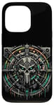 Coque pour iPhone 13 Pro Graphisme musical Cyber Grunge Mechanical Vault Cyberpunk Skull