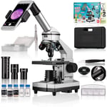 Junior Biolux Ca 40x-1024x Microscope Pour Enfants Avec Support Pour Smartphone Robuste En Métal Ensemble De Microscopie Avec Accessoires Multiples Et Valise De Transport[Sma072446]