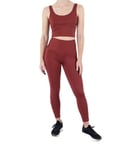 Meta Sportswear LLC Solid Block Party 7/8 Legging, Chili, S Femme