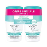 Vichy roll-on anti-perspirant deodorant no white/yellow marks 2x50ml