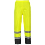 Portwest - Pantalon de pluie Hi-Vis bicolore couleur : Jaune/Noir taille 4XL