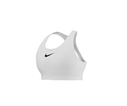 Nike DX6815-100 Swoosh High Support Sports Bra Women's White/White/Black Size XLA-B