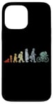 Coque pour iPhone 13 Pro Max Evolution d'un cycliste Amoureux du vélo Biking