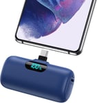 Batterie Externe Usb C 5000mah, 15w 3.0a Charge Rapide Chargeur Portable Mini Power Bank Avec Écran Lcd Compatible Avec Samsung S23,S22/Note/Huawei/Moto/Lg/Pixel/Nexus,Usb C Phones[One144176]