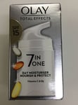 Olay Total Effects 7 in one Day Moisturiser Nourish and Protect 50ml Free Postag