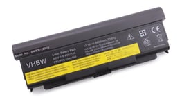 vhbw batterie compatible avec Lenovo ThinkPad W540 20BH001JUS, W540 20BH001KUS, W540 20BH001LUS laptop (6600mAh, 11,1V, Li-Ion, noir)