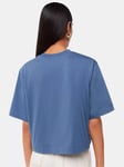 Whistles Cropped Relaxed T-Shirt, Blue