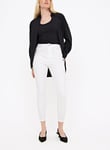 Tu White Denim High Waisted Tencel Skinny Jeans 16L female